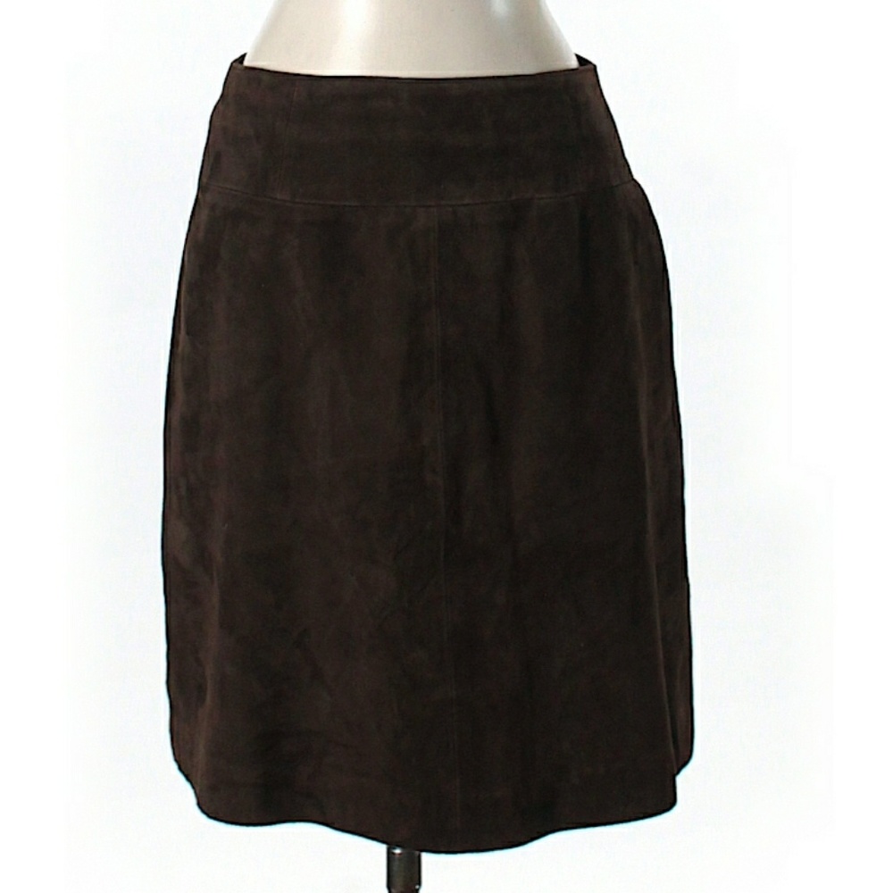 Emporio Armani Leather Suede Skirt